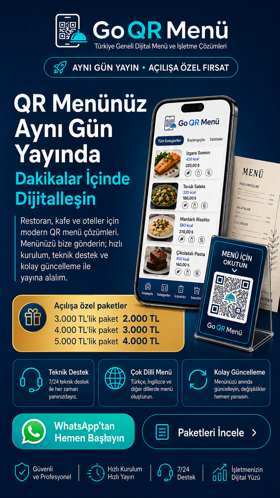 GoQRMenu Fiyatları